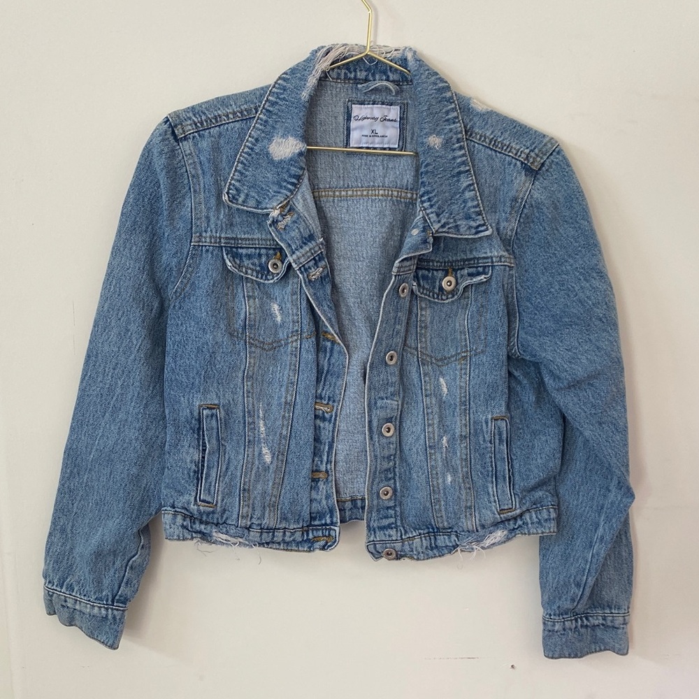 Highway Jeans Light Blue Distressed Jacket